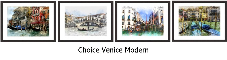 Choice Venice Modern Framed Prints